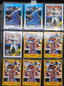 Dale Murphy Baseball Cards in Plastic Sleeves