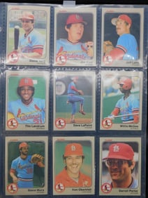 St. Louis Cardinals Baseball Cards in Binder