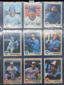Vintage Baseball Cards in Protective Sleeves