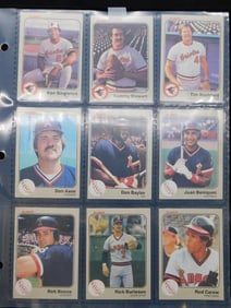 9 Vintage Baseball Trading Cards