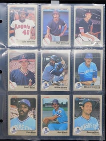 9 1980s and 1990s Baseball Cards in Sleeve