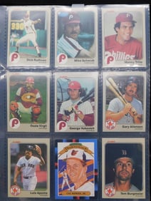 Nine Assorted Baseball Cards in Collector?s Sleeve