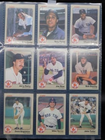 Boston Red Sox Baseball Cards in Sleeve