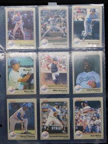 Collector Baseball Cards in Plastic Display Sleeve