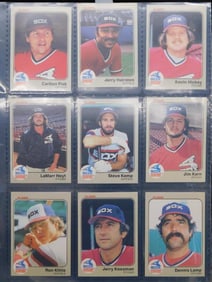9 Vintage Baseball Trading Cards in Sleeves