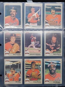 Vintage Baseball Cards in Protective Sleeves