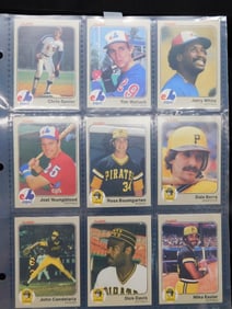 Vintage Baseball Cards in Protective Sleeve