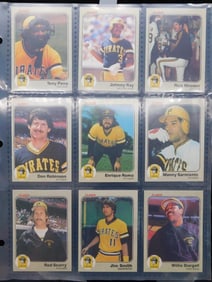 Pittsburgh Pirates Baseball Cards in Protective Sleeve