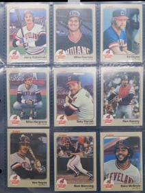 Vintage Baseball Cards in Protective Sleeves