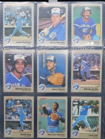 1980s Toronto Blue Jays Baseball Card Collection