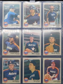 1980 Houston Astros Baseball Cards Set