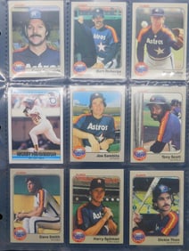 1981 Topps Baseball Cards Featuring Houston Astros Players