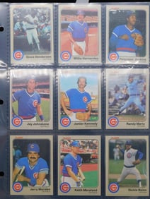 Chicago Cubs Baseball Cards in Sleeves