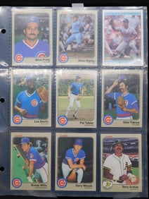 Vintage Baseball Trading Cards in Binder Sleeves