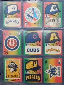 1970s-1980s Topps MLB Logo Sticker Collection