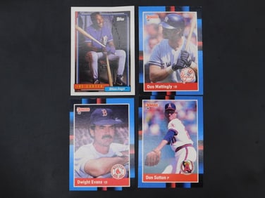 Four Vintage Baseball Trading Cards