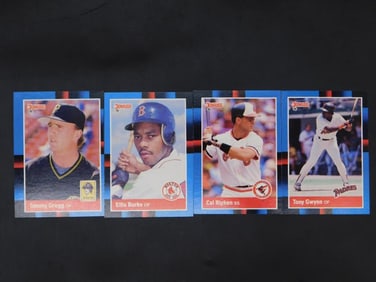 Four 1989 Donruss Baseball Cards