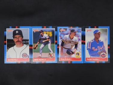 Four 1988 Donruss Baseball Cards