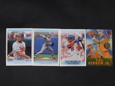 Baseball Player Trading Cards Featuring Ripken Jr.