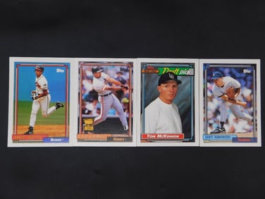Four Baseball Trading Cards