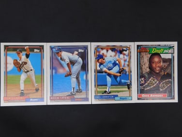 4 Vintage Baseball Trading Cards