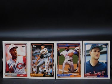 4 Vintage Baseball Trading Cards