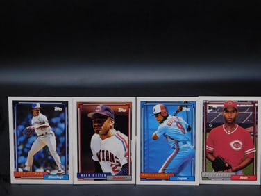 4 Vintage Baseball Trading Cards
