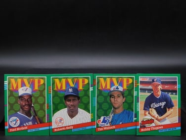 4 Donruss MVP Baseball Cards Featuring Fred McGriff