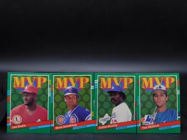 4 MVP Baseball Cards Featuring Notable Players