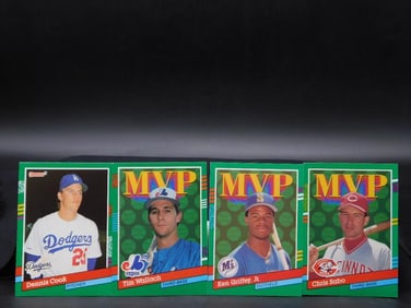 Four 1990 Baseball MVP Collector Cards
