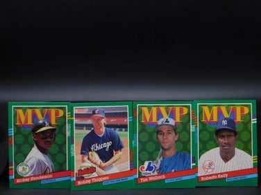 4 MVP Baseball Cards Featuring MLB Players