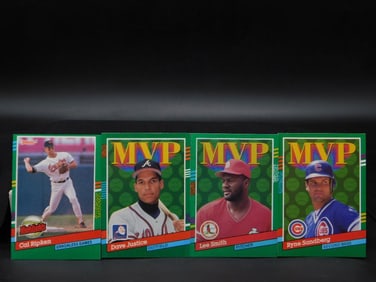 4 Baseball MVP Cards Featuring Notable Players