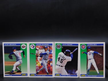 1991 Score Baseball Trading Cards ? Set of 4