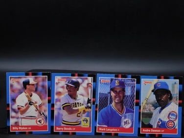 1987 Donruss Baseball Cards Featuring Ripken, Bonds, Dawson