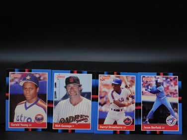 1987 Topps Baseball Card Set Four Players Lot