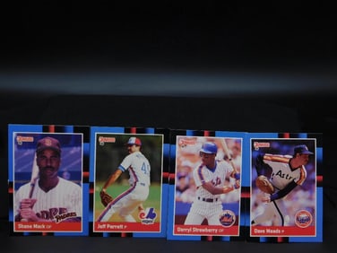 4 1980s Baseball Trading Cards by Topps