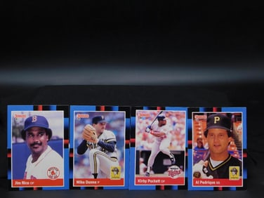 1989 Donruss Baseball Card Lot ? Set of 4