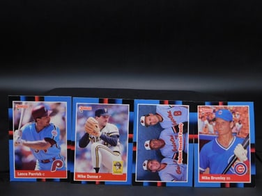 4 1988 Score Baseball Trading Cards