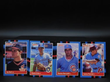 Four 1988 Donruss Baseball Cards