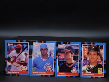 Vintage Lot of 4 Donruss Baseball Trading Cards