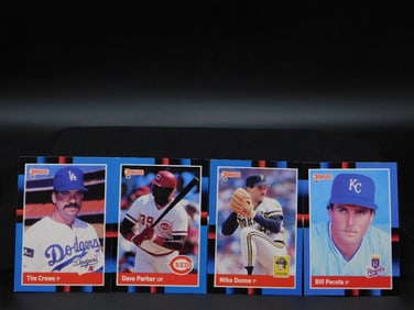 4 Baseball Cards Featuring MLB Players
