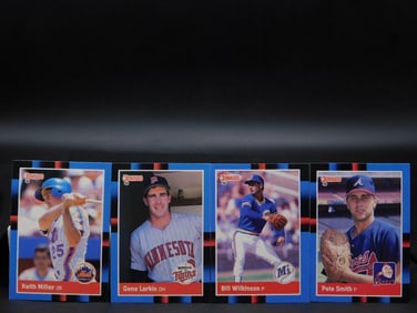 4 Donruss Baseball Cards Featuring MLB Players