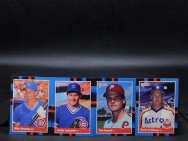 4 Topps Baseball Cards Featuring MLB Players