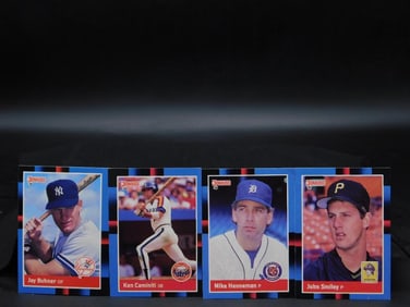4 1990 Donruss Baseball Trading Cards