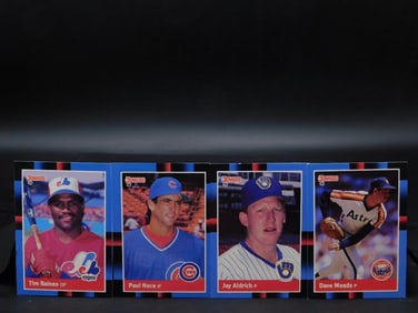 4 Donruss Baseball Cards Featuring MLB Players