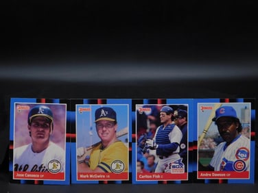 1988 Donruss Baseball Cards Featuring Star Players