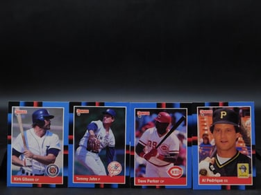 Four Topps Baseball Trading Cards