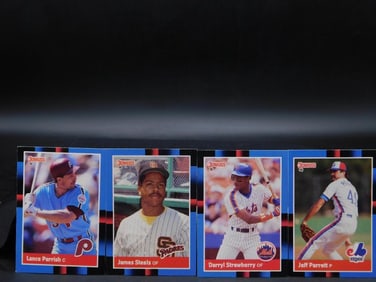 4 Baseball Player Trading Cards