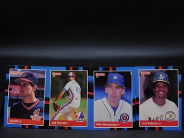 4 1988 Donruss Baseball Cards