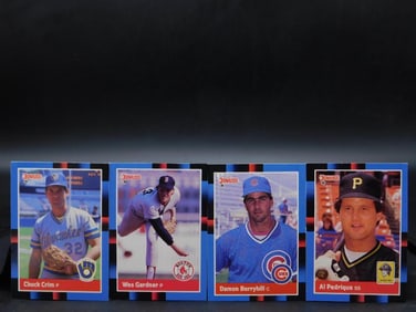 1989 Donruss Baseball Cards Lot (4 Cards)